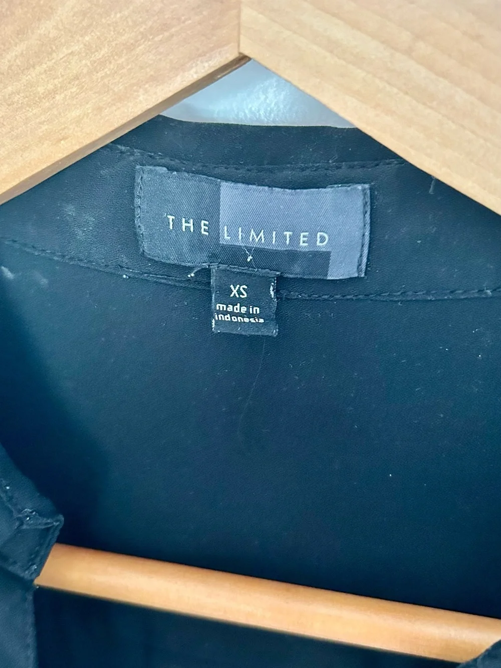 The Limited Black Long Sleeve Button-Down Shirt